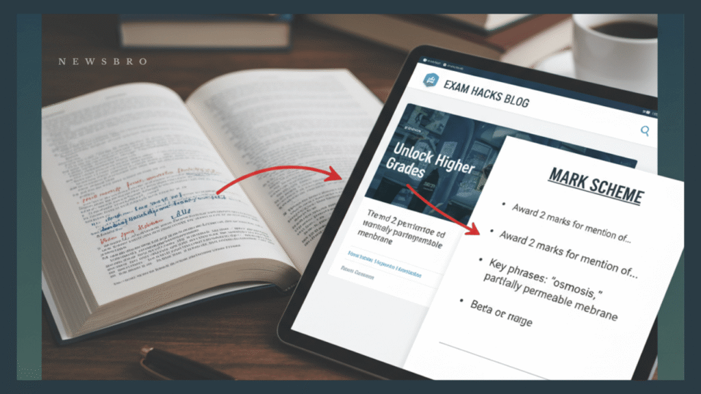 Steal the examiner’s wording: upgrading answers with mark schemes mark schemes